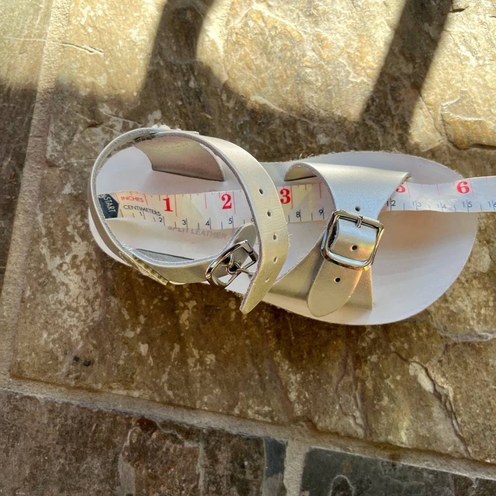 Salt Water Sandals by Hoy Kids Metallic Sandals - Picture 8 of 8